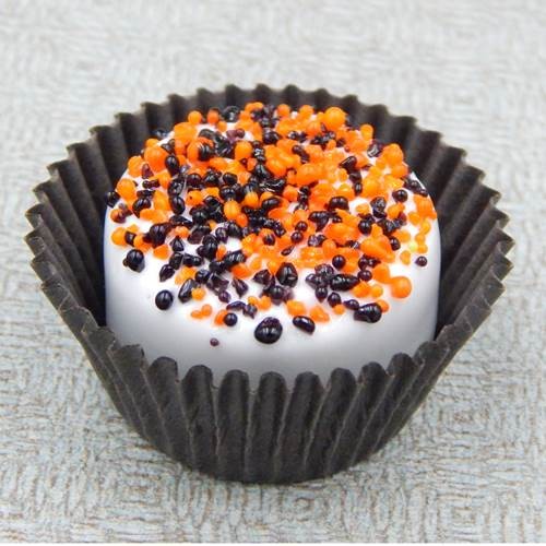Click to view detail for HG-205 Chocolate, Bright Orange & Black Sprinkles $50